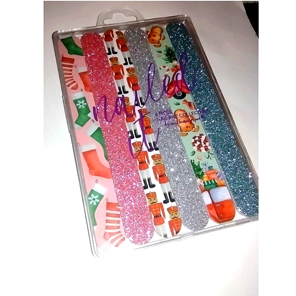 NWT My Beauty Spot "Nailed It"  6 Piece Dual Sided Colorful Nail File Set